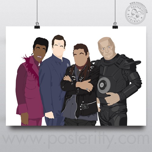 Red dwarf minimalist sitcom - dwarf,