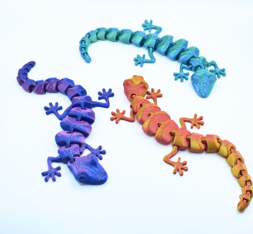 Articulated lizard printed - articulated,