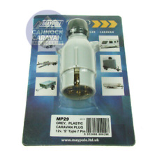 12S S Type 7 Pin Auxiliary Towing Plug for Caravans for Fridge & Battery 12 Volt