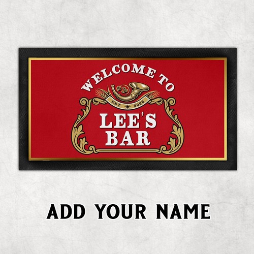 Personalised stella bar runner - personalised,