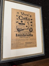 Lambretta Cento Framed Original Advertisement