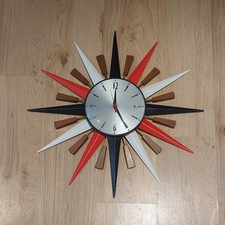 Metamec Sunburst Clock