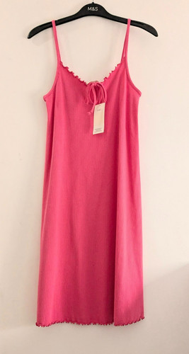 Watermelon pink cotton - m&s,