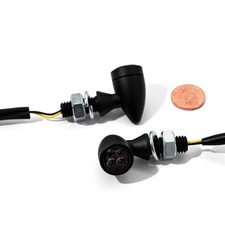 Mini Indicator Set Micro LED Black Tinted Bullet ECE Custom Universal