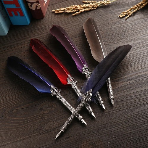 Set multicolor retro quill - multicolor,