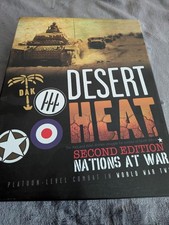 Desert Heat Nations at War 2nd Ed. Lock 'n Load WW2 Wargame - VG Complete