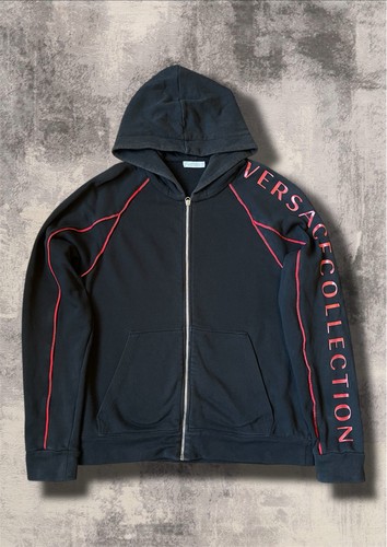 Black versace collection zip - versace,
