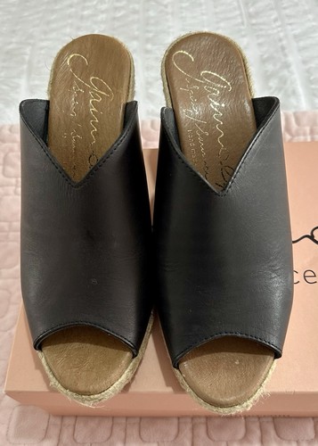 Giami leather black - giami, mules