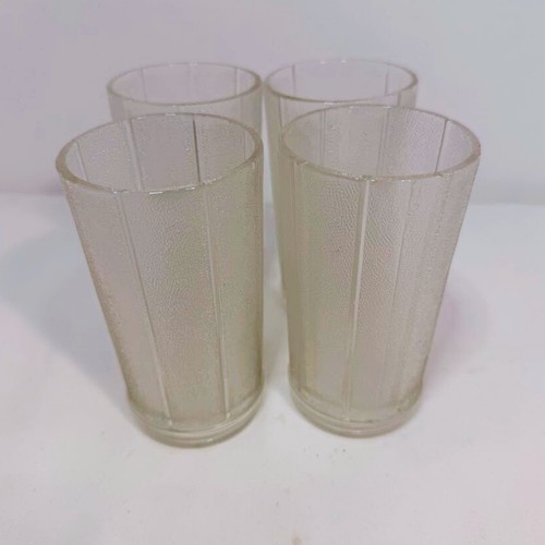 Vintage set frosted pebbled - 4,
