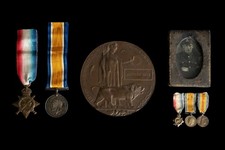 Ww1 medal plaque - medal, group