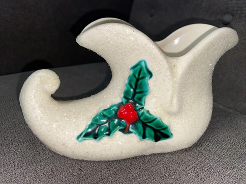Vintage ceramic pixie - ceramic, boot