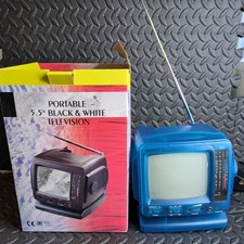 Vintage Portable 5.5" Black &