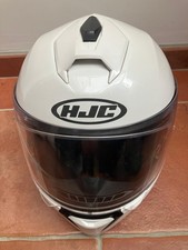 HJC i90 Pearl White Modular Flip Front Motorcycle Motorbike Helmet - Large