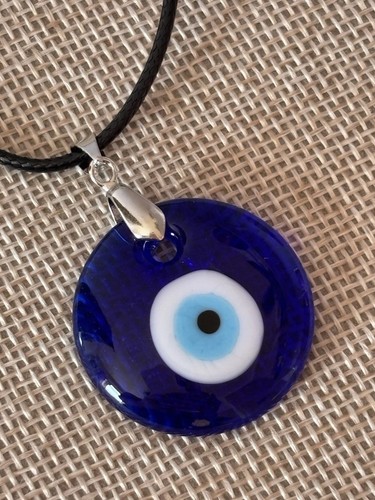 Blue evil eye glass - evil,