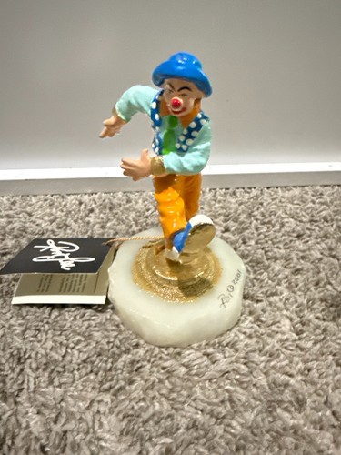 Vintage signed clown - clown, figurine