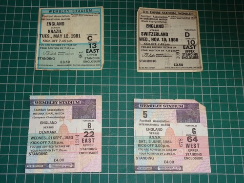 England ticket stubs - ticket,