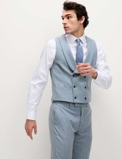 Marks & Spencer Mens Blue Wool