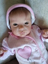 Rare sold out Reborn AURORA SKY by  LAURA LEE EAGLES with belly plate