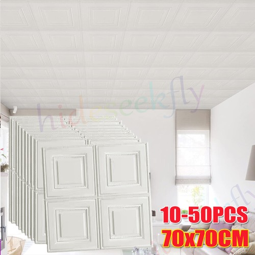 Large drop ceiling - drop, tiles