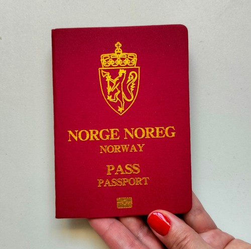 Norwegian passport notebook