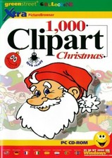 1000 Christmas Clipart Clip Art Images - Greeting Cards PC NEW