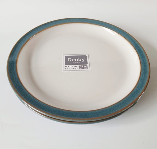 Denby azure tea plates - tea,