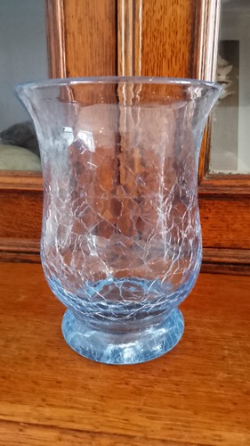 Vintage art deco blue crackle - vintage,