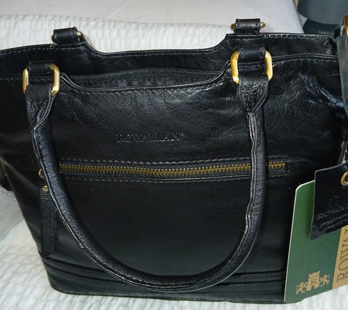 Rowallan new black leather