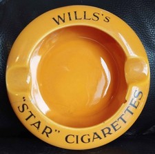 Wills's "Star" Cigarettes Ashtray - Pub Stuff / Man Cave / Breweriana
