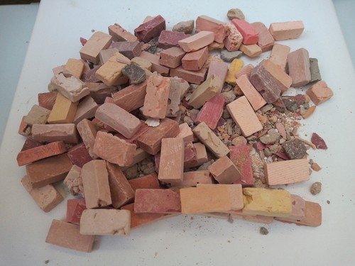 Scale mixed bricks and - scale,