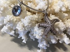 thomas sabo sterling silver cubic zirconia starfish pendant.