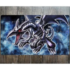 YuGiOh TCG Red-Eyes Dragon Playmat Rubber Desk Mat + Free Bag | Card Game Mat