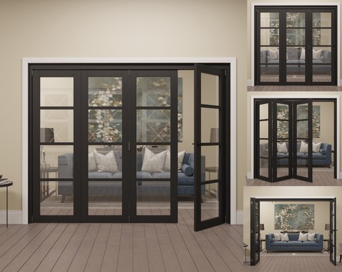 Internal bifold doors black - bifold,
