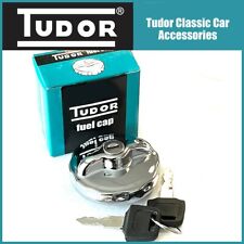 MGB, MG Midget, MGC Tudor Locking Fuel Petrol Cap Stainless Steel 2 Keys Fits
