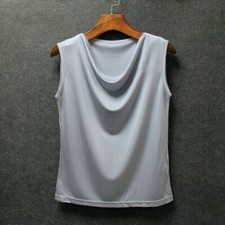 Women Silk Tank Tops Vest Sleeveless Shirt Tee Soft Camisole Blouse Casual Cami