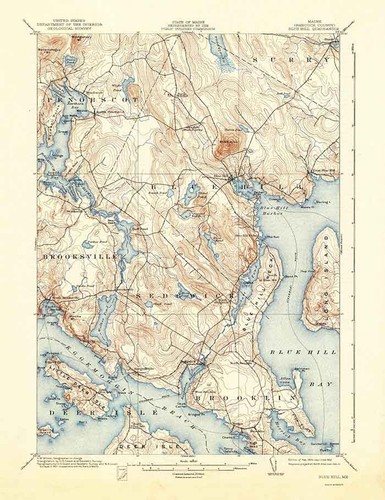 1904 topo map blue - topo,