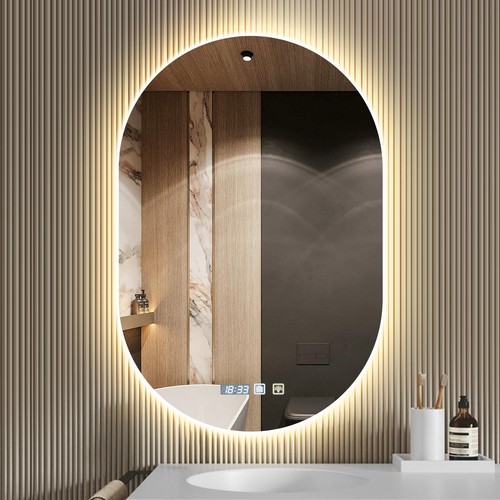 Illuminated bathroom mirror - illuminated,