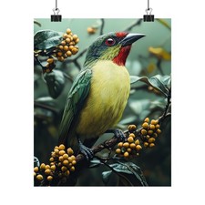 Coppersmith Barbet Bird Art