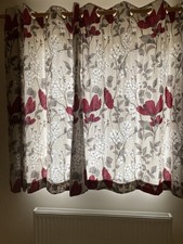 Dunelm  beige with red flowers