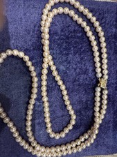 Lotus Simulated Pearl Necklace