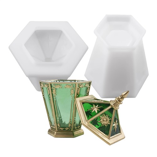 Hexagon jar resin - resin, mold