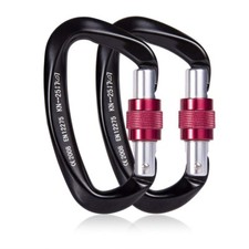 2X 25KN Carabiner Clip Hook