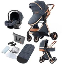 3 in 1 Baby Stroller Newborn Stroller Kid Stroller infant car seat and stroller!