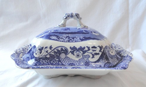 Lovely blue white spode - &,