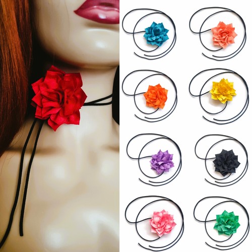 Big rose flower - flower, choker