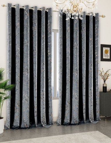 Crushed velvet metallic - metallic, pair