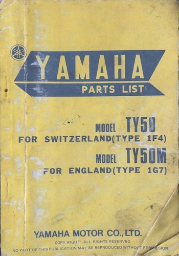 Yamaha ty50 ty50m - ty50,