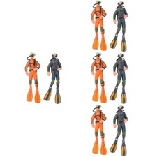 4 PCS Scuba Diver Figures Fish