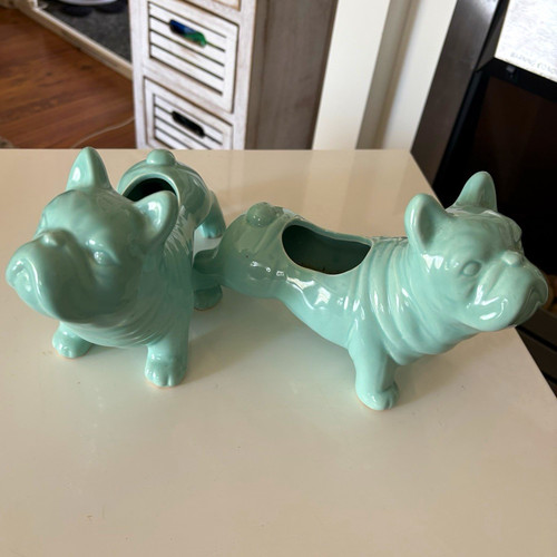 Unmarked pair ceramic - unmarked,