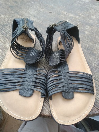 Shoes estelle black leather - j,